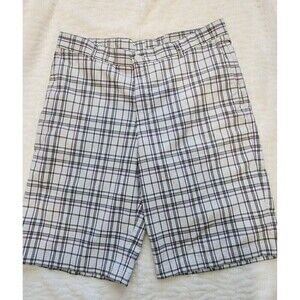 Slazenger Mens Golf Shorts Plaid EUC Sz 34